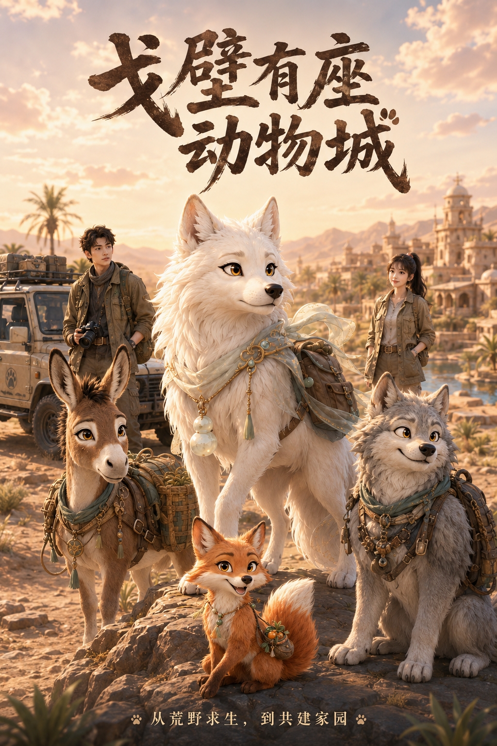 戈壁有座动物城案例封面